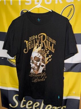 Tailorbyrd Jelly Roll 2024 Tour Graphic T Shirt Concert Tee Men’s Size Large Use